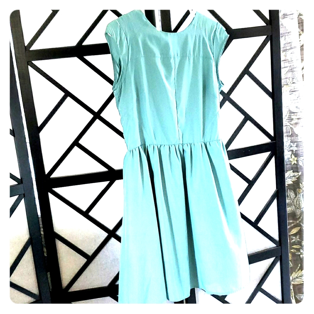 Vintage style aqua dress